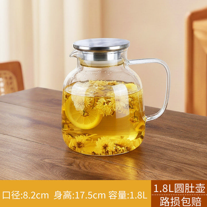冷水壶家用耐高温玻璃水壶泡茶开水耐热冷泡凉水壶大容量水杯套装