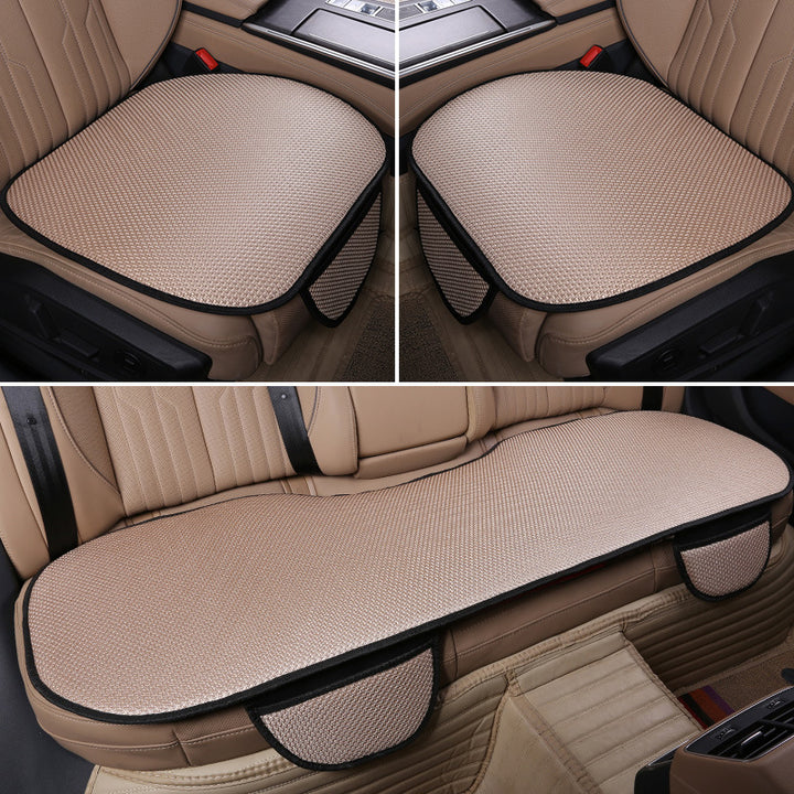 Custom Ice Silk Car Seat Cushion – Four Season Cartoon Backrest Interior Set
