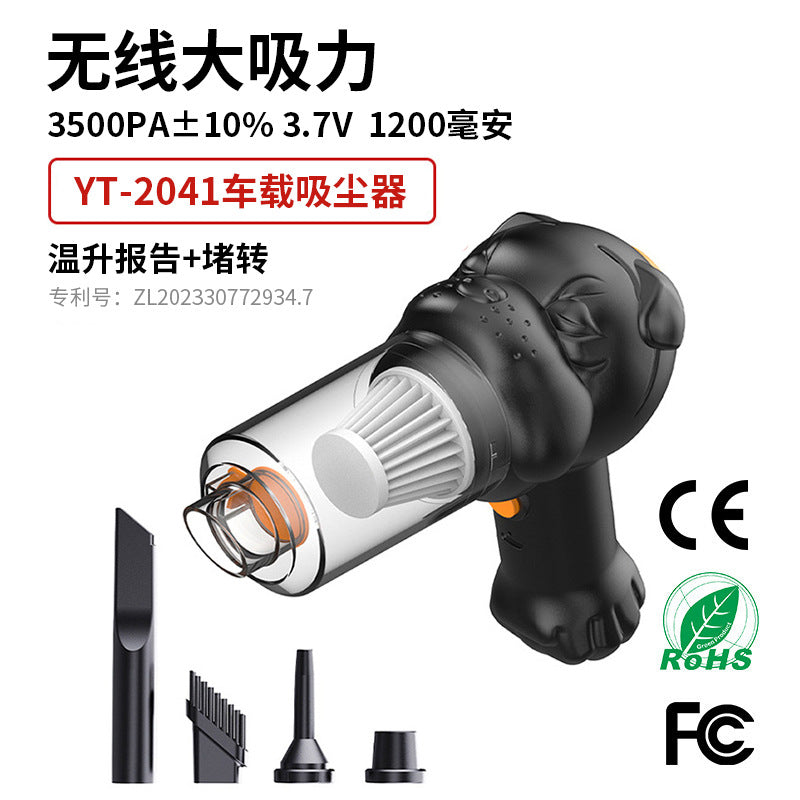 New Car Household Mini Vacuum Cleaner – Blow & Suction Cordless Handheld