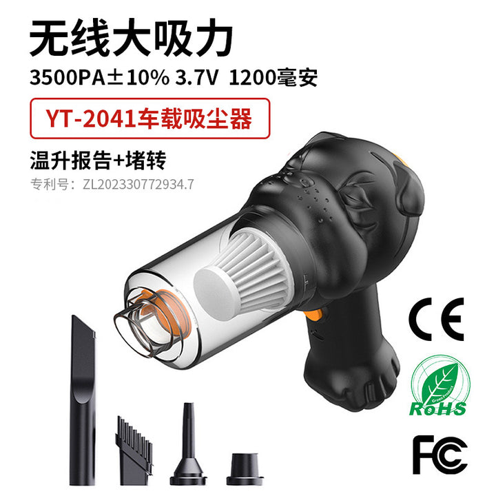 New Car Household Mini Vacuum Cleaner – Blow & Suction Cordless Handheld