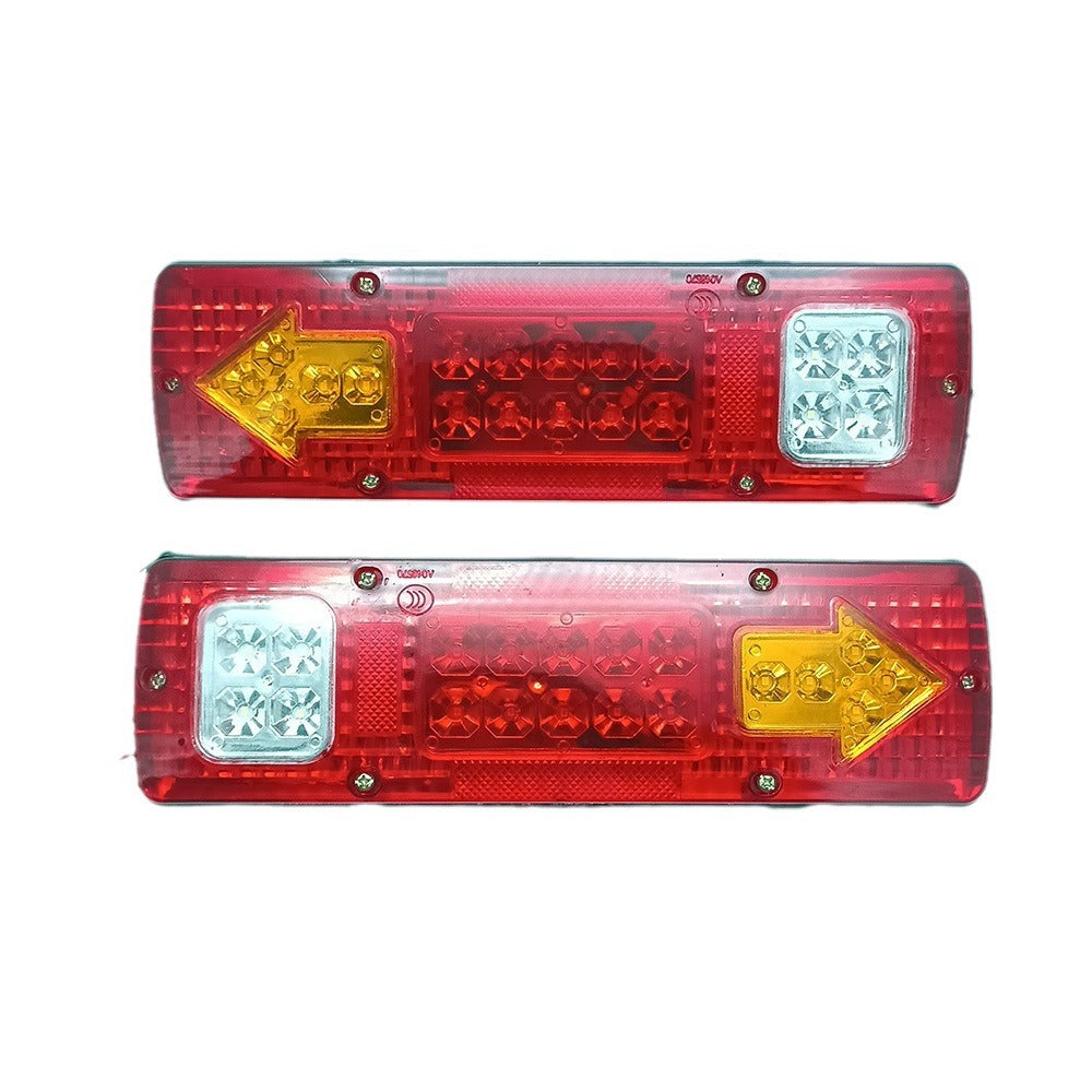 131LED改装后尾灯 12v24V汽车货车电动三轮车农用车led后尾灯改装