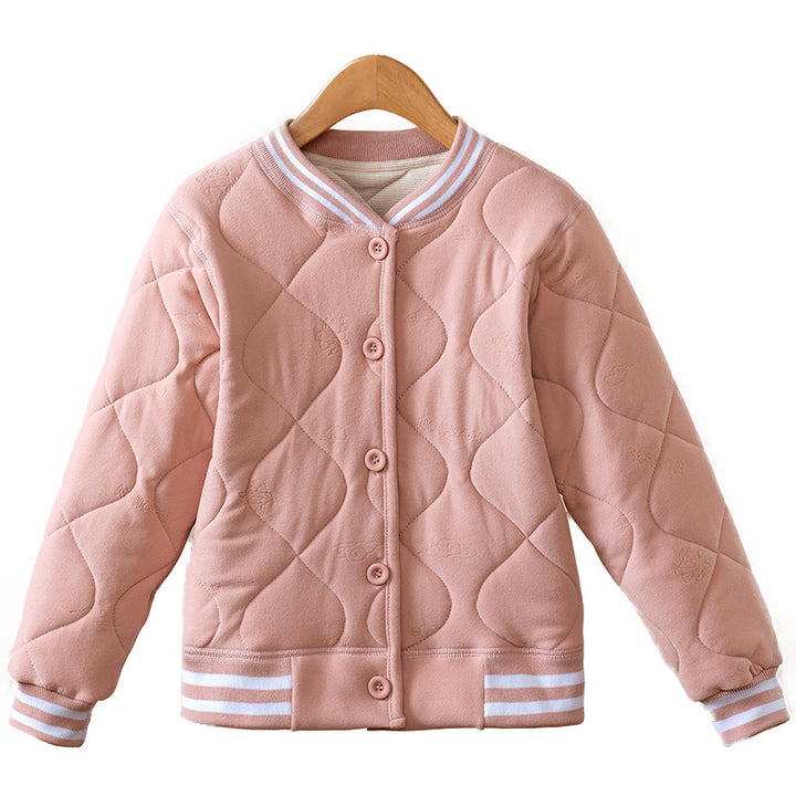 儿童保暖裤小棉袄冬季套装校服神器男女童棉服棉裤中大童冬装棉衣