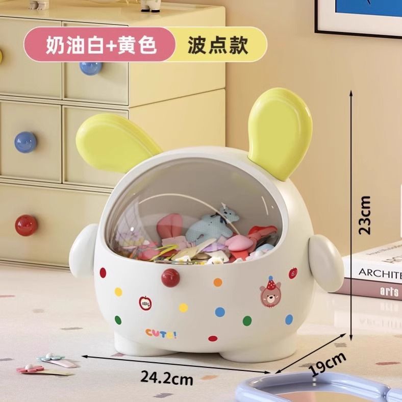 创意墩墩狗发饰盒桌面大容量防尘收纳盒儿童发圈头绳储物首饰盒子