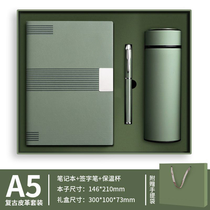 笔记本套装定制a5商务高档保温杯礼盒办公用高颜值文具简约记事本