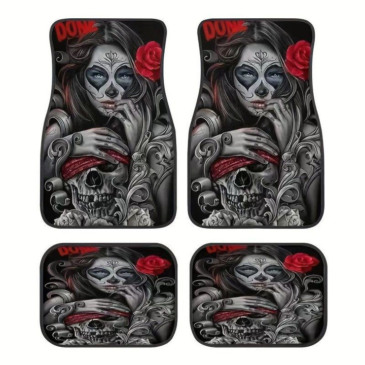 TEMUVintage Nordic Car Foot Mat Carpet 4 Piece Set Stain Resistant Floor Mat TEMUFoot Mat Wholesale