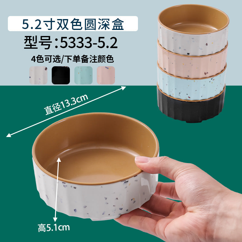 网红海鲜火锅店专用自选菜盘海底捞大排档同款RF芯片密胺餐具商用