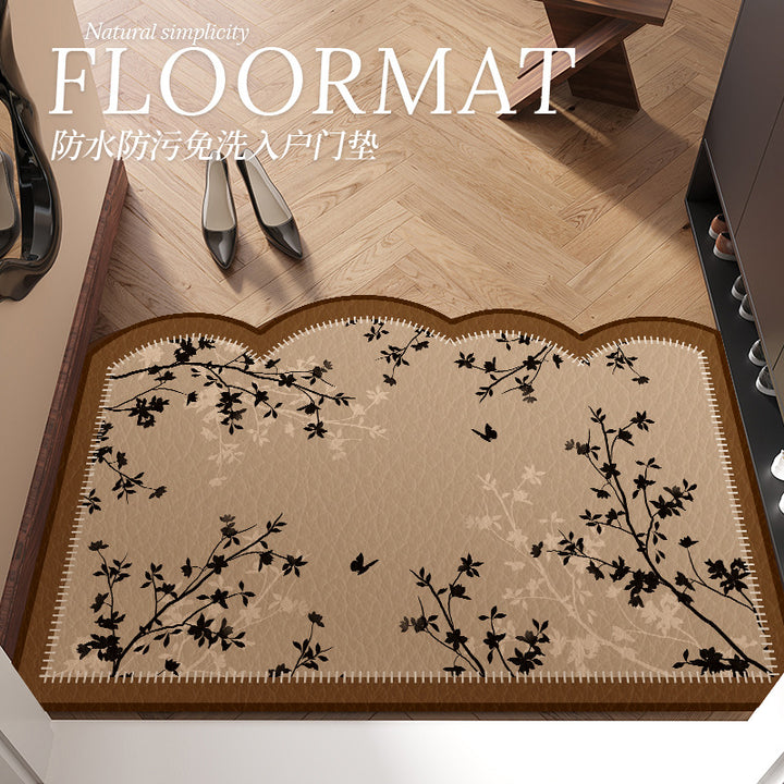 French Vintage Floor Mat Entryway Door Mat pvc Stain Resistant Non Slip Premium Quality