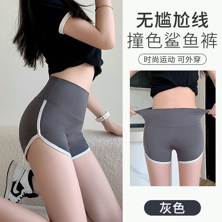 运动短裤女夏高腰三分裤安全裤瑜伽裤大码休闲裤沙滩裤打底裤女