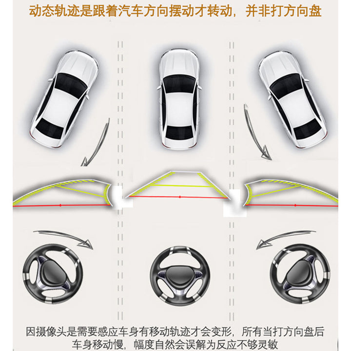 Car Reverse Camera HD Night Vision Trajectory Backup