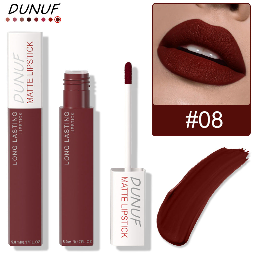 DUNUF 8色哑光防水持久唇彩 注意查看!链接免责申明