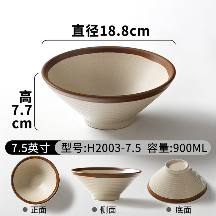 祥源美密胺创意复古餐具商用餐厅饭店火锅店盘子菜盘仿瓷塑料面碗