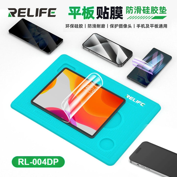 Phone Screen Protector Silicone Pad – Anti-Slip Mat & Nano Tape for Screen Film Application