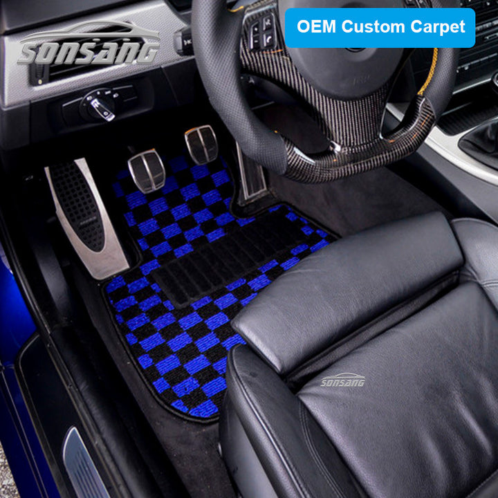 Checkered Floor Mats Decoration