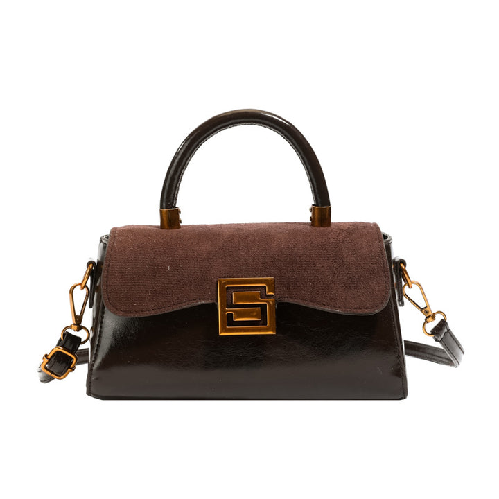 Scrub Vintage Small New Texture Women Handheld Small Square Bag Versatile Commuter Stylish Crossbody Bag