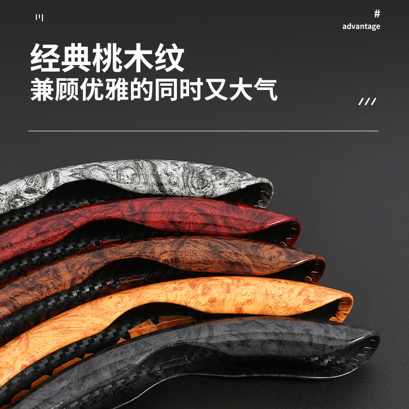 24 New Car Steering Wheel Cover Fashion Leather Car Grip Cover Durable Non Slip