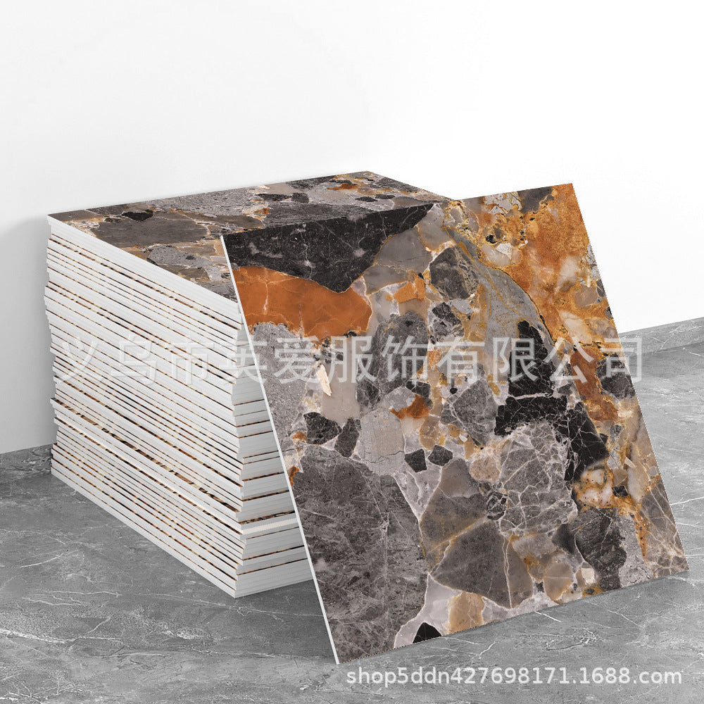 铝塑板墙纸自粘防水防潮墙面毛毡板厨房墙板仿大理石墙贴瓷砖贴纸
