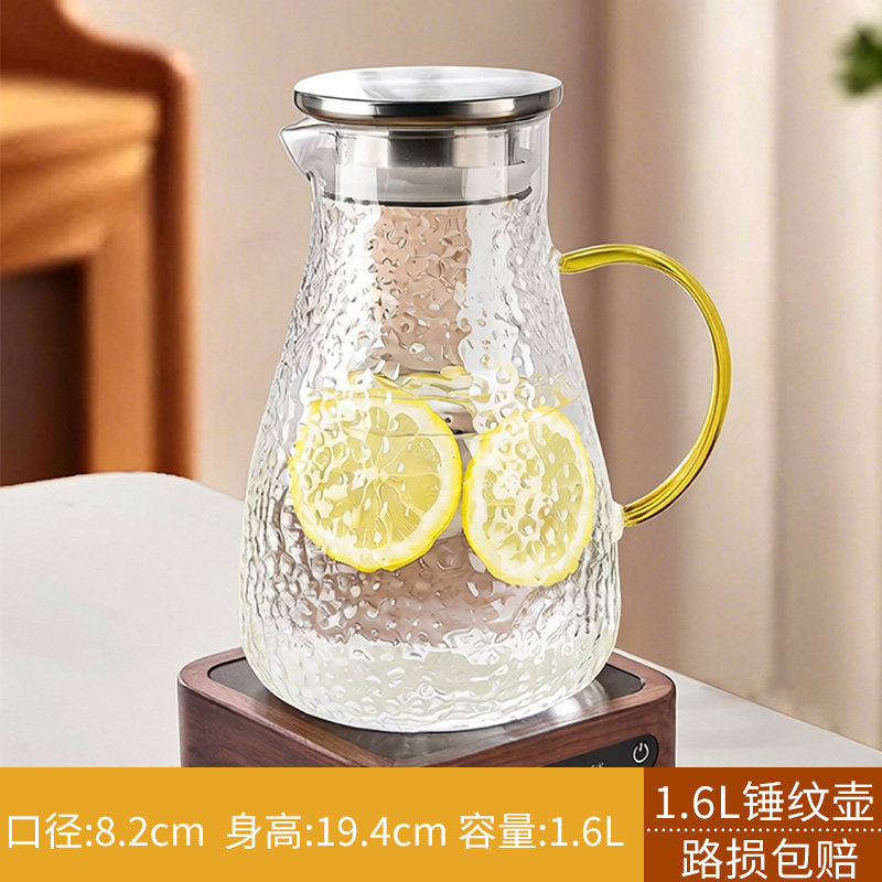 冷水壶家用耐高温玻璃水壶泡茶开水耐热冷泡凉水壶大容量水杯套装