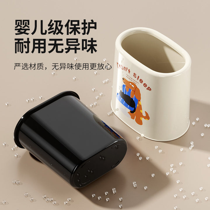新款家用吸附垃圾桶卡通高颜值无盖垃圾筒双桶卫生间夹缝专用纸篓