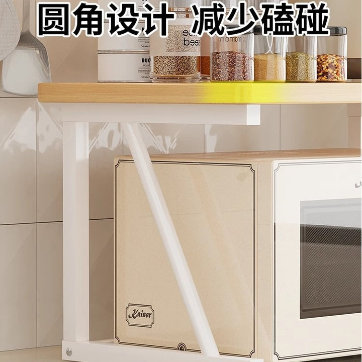 微波炉置物架厨房多功能台面烤箱架子家用电饭煲专用多层收纳支架