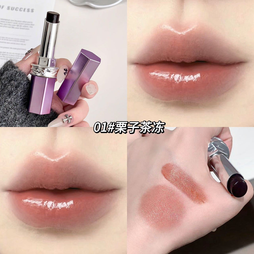 kakashow持妆黑口红滋润显色不易沾杯显白素颜氛围感变色黑色唇膏
