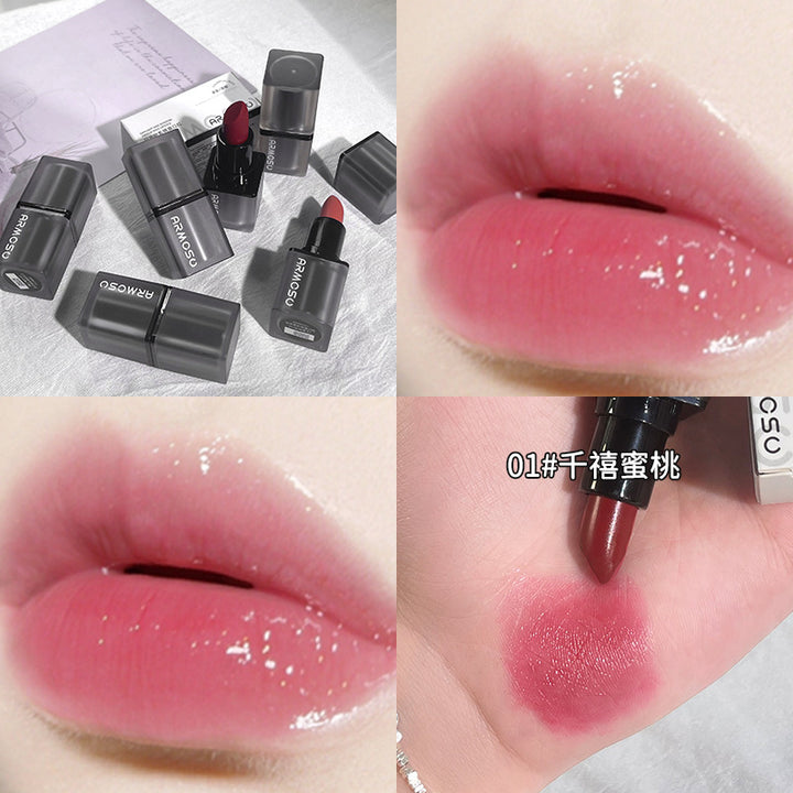 armosu镜面水光口红不掉色雾面丝绒持久自然显白哑光滋润唇膏现货