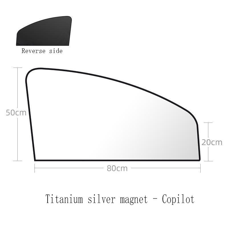 Upgraded Car Sunshade Window Double Fiber Sunshade Magnetic