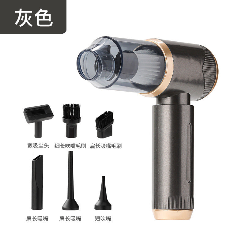 跨境车载吸尘器两用车载家用便携式小型无线充电手持大吸力吹尘器