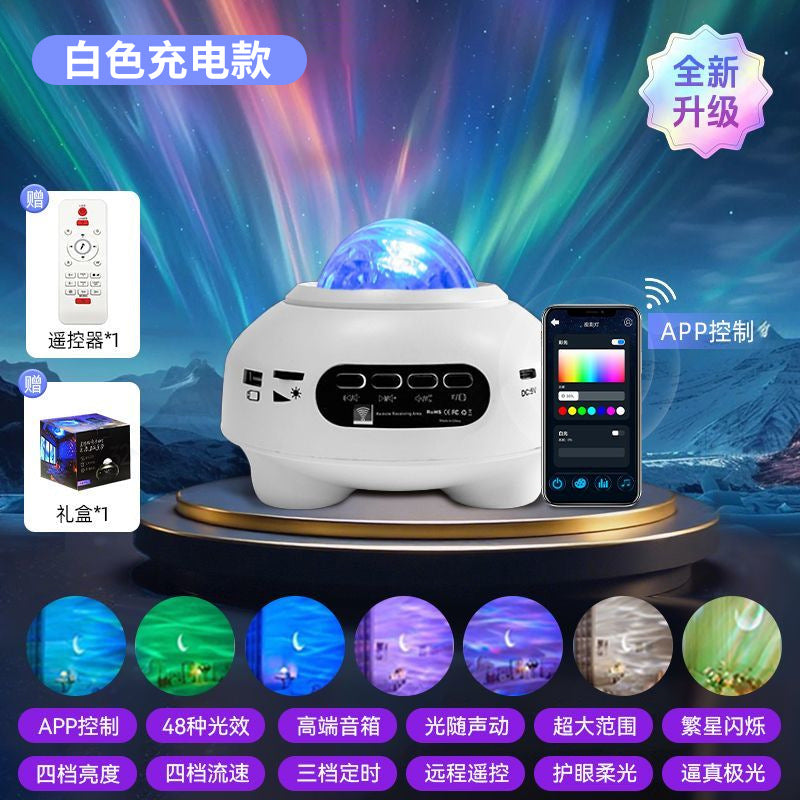 星空投影灯usb卧室床头动态光影房间情调氛围灯文创小夜灯定制