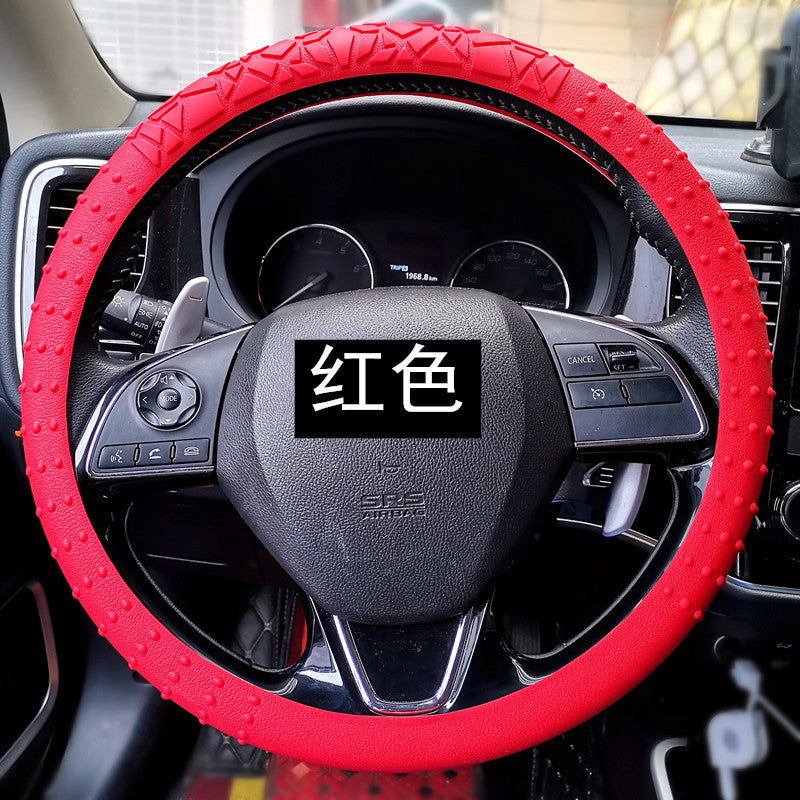 Non Slip Silicone Steering Wheel Cover Car DUniversal Sun Protection Thickened Grip Cover