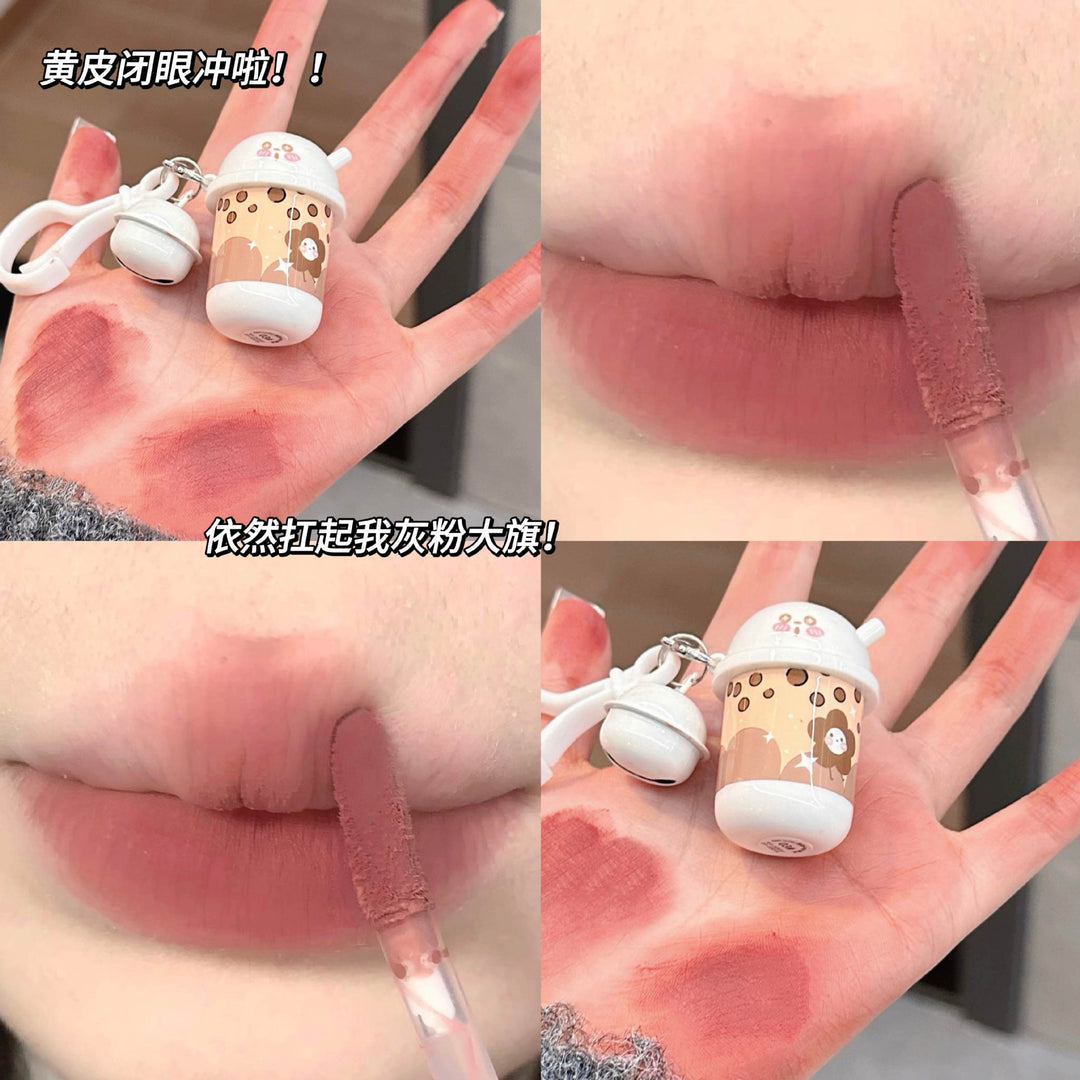 AndSong奶茶杯哑光唇泥显白唇釉百搭ins彩妆跨境丝绒质地不掉色