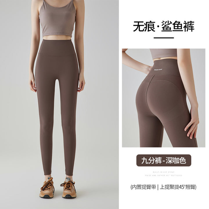 lulu瑜伽短裤高腰五分鲨鱼裤女外穿打底裤薄款夏天运动收腹骑行裤