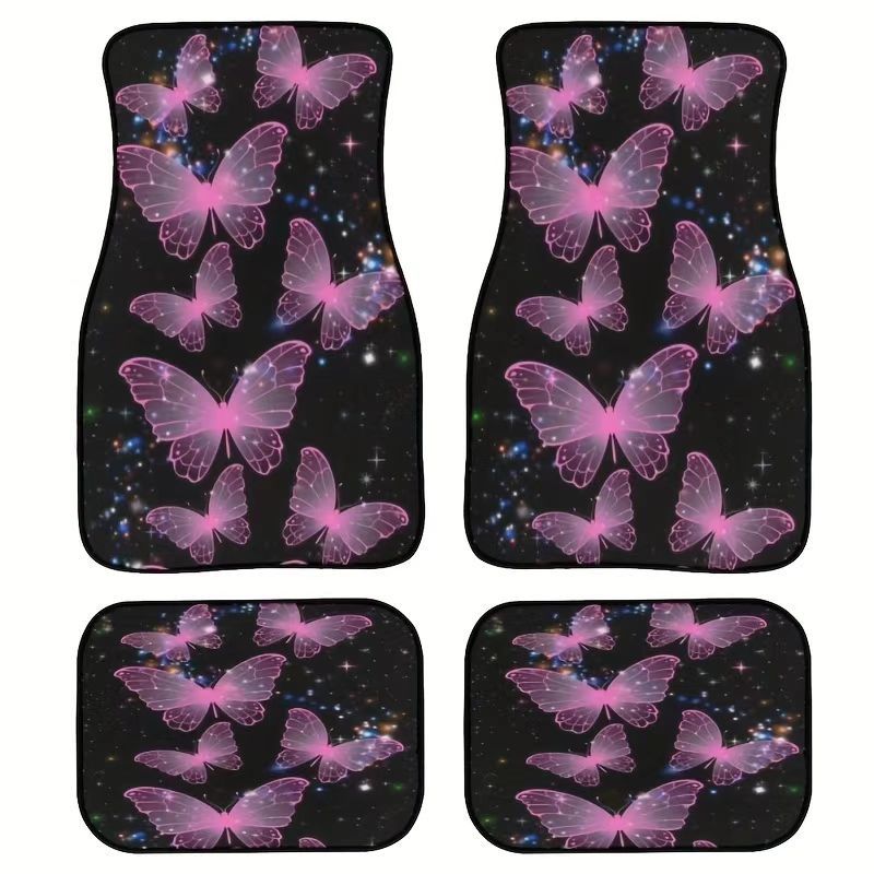 TEMUVintage Nordic Car Foot Mat Carpet 4 Piece Set Stain Resistant Floor Mat TEMUFoot Mat Wholesale