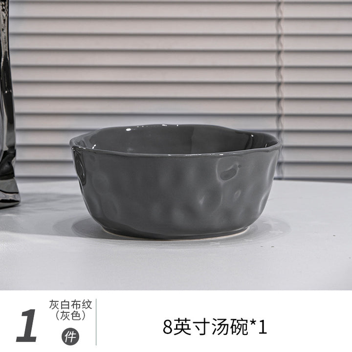 釉下彩碗碟套装家用北欧ins风碗盘碗具碗筷2026新款高级感简约餐