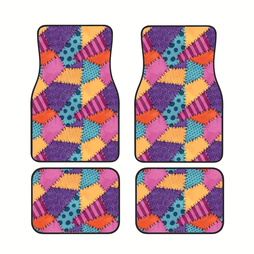 Vintage Car Foot Mat Carpet 4 Piece Set Stain Resistant Floor Mat TEMUFoot Mat Wholesale