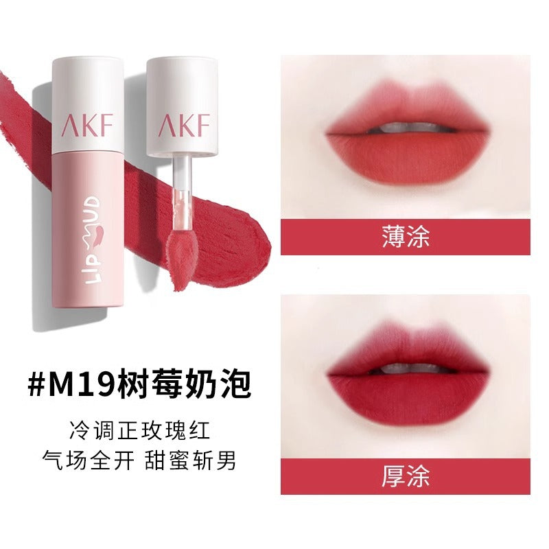 AKF唇泥唇釉显白口红平价学生秋冬小众品牌唇膏唇彩雾感唇妆多色