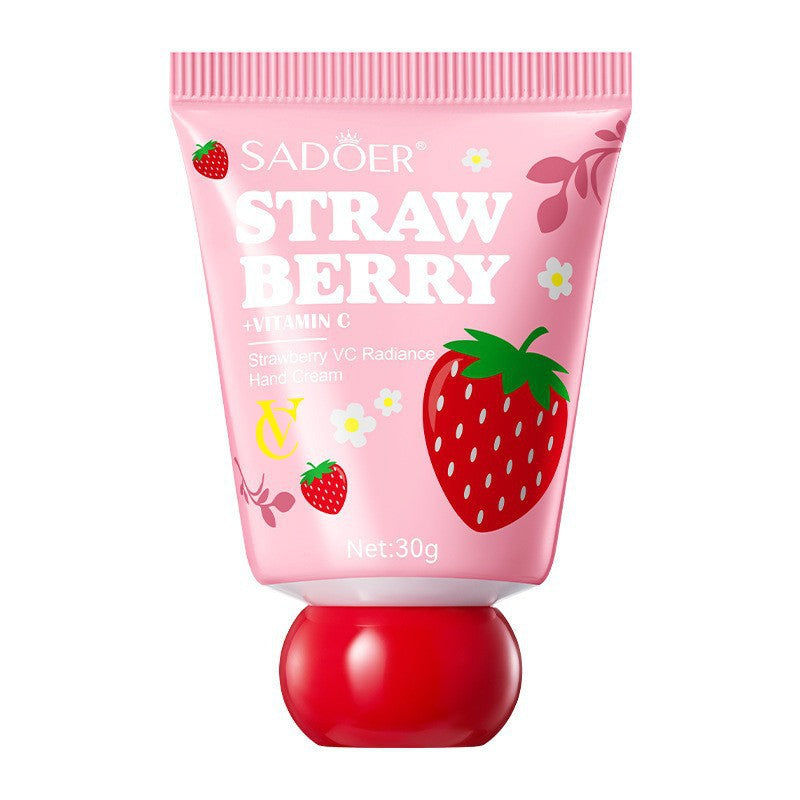 全英文SADOER草莓VC滋润身体乳面霜洗面奶护肤品套装跨境外贸批发