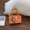 Korean High-End Print Small Square Retro Handbag – Women's Trendy Fashion Bag