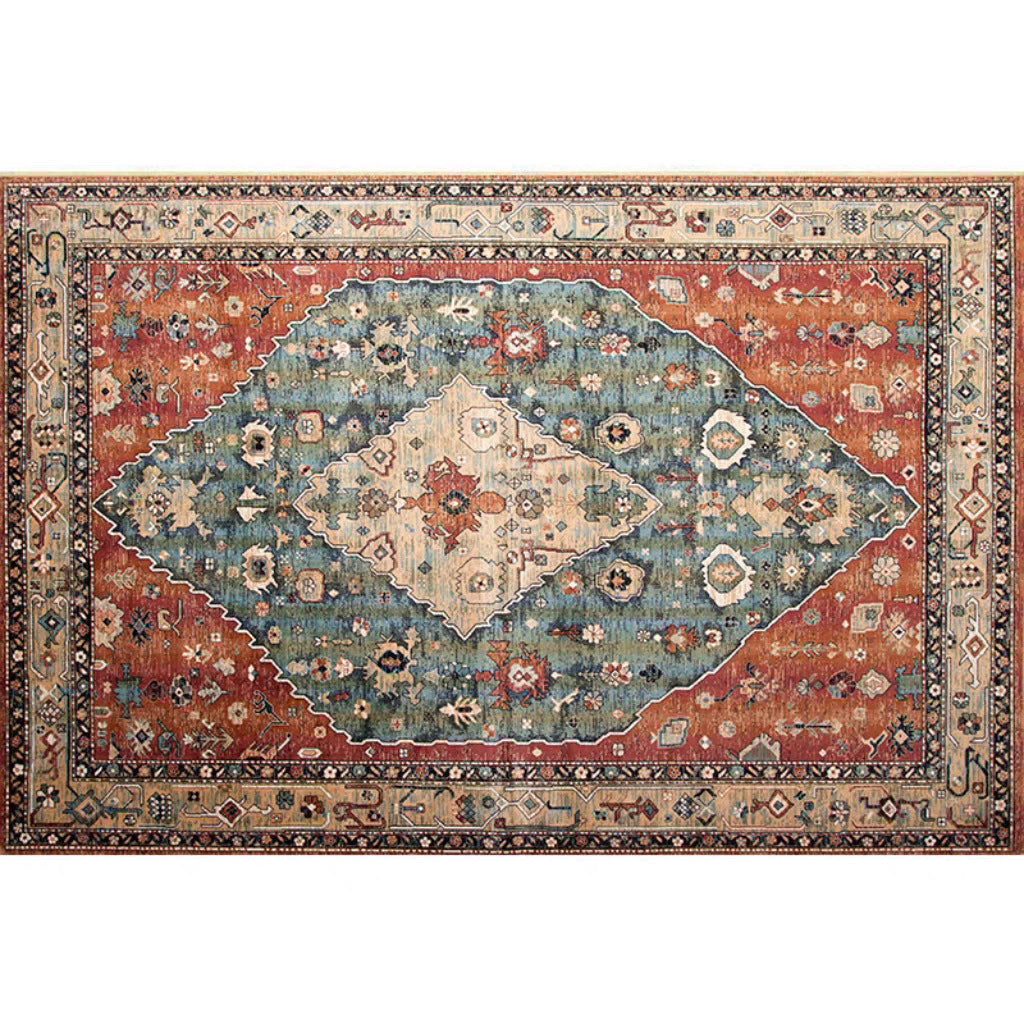 Vintage Carpet Living Room Stain Resistant Durable Bedroom