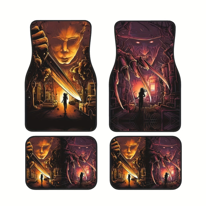 Vintage Car Foot Mat Carpet 4 Piece Set Stain Resistant Floor Mat TEMUFoot Mat Wholesale
