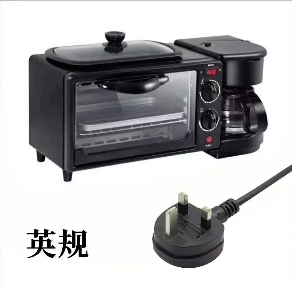 跨境三合一多功能家用美规110V220V早餐机多士炉迷你烤箱外贸批发
