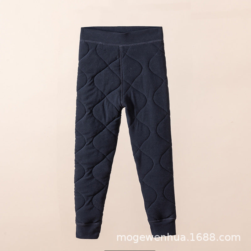 儿童保暖裤小棉袄冬季套装校服神器男女童棉服棉裤中大童冬装棉衣