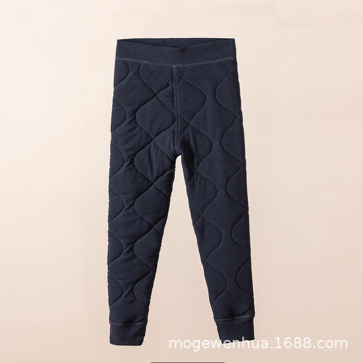 儿童保暖裤小棉袄冬季套装校服神器男女童棉服棉裤中大童冬装棉衣
