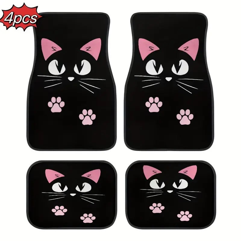 TEMUVintage Nordic Car Foot Mat Carpet 4 Piece Set Stain Resistant Floor Mat TEMUFoot Mat Wholesale