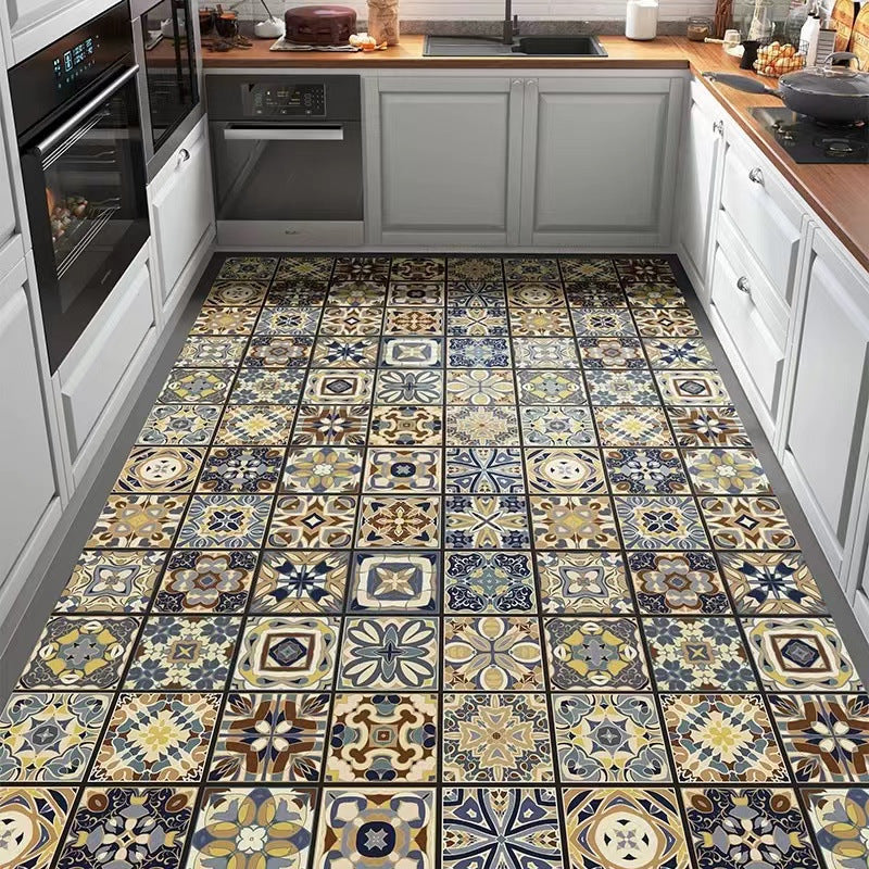 Leather Floor Mat Kitchen Waterproof Floor Mat Home