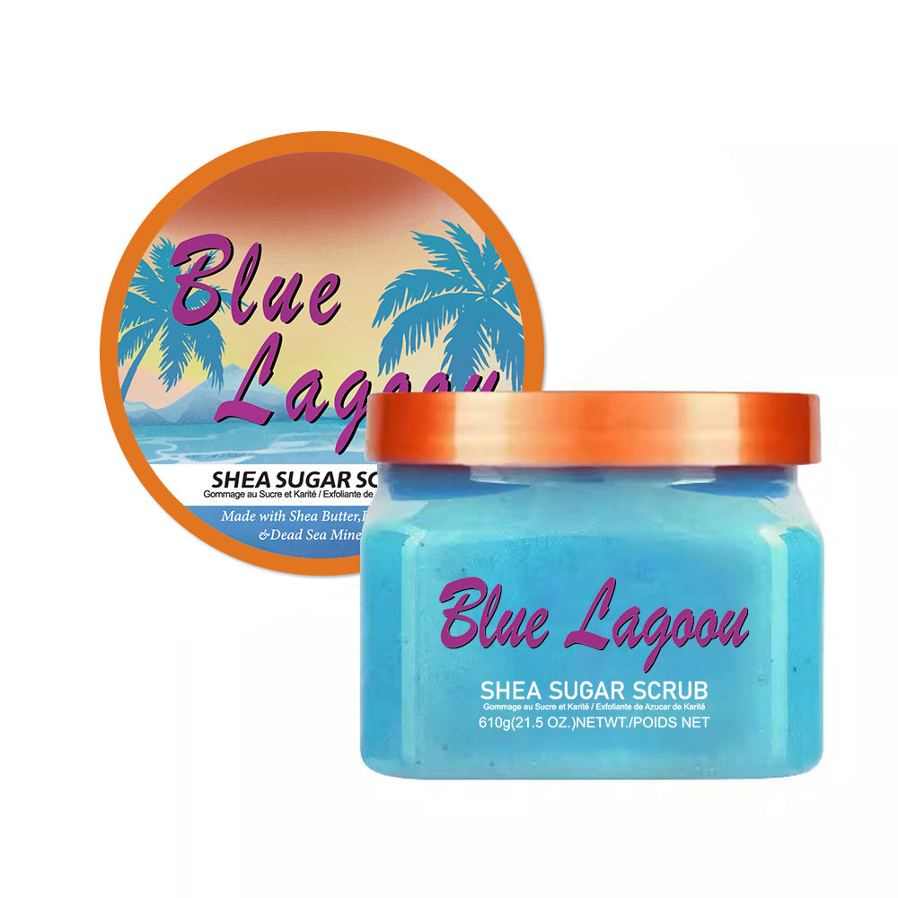 shea sugar 糖盐scrub磨砂膏软化角质去鸡皮死皮保湿嫩滑温和浴盐