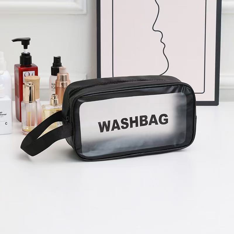 Minimalist Handheld PVC Waterproof Scrub Makeup Premium Design Makeup Storage Large Capacity