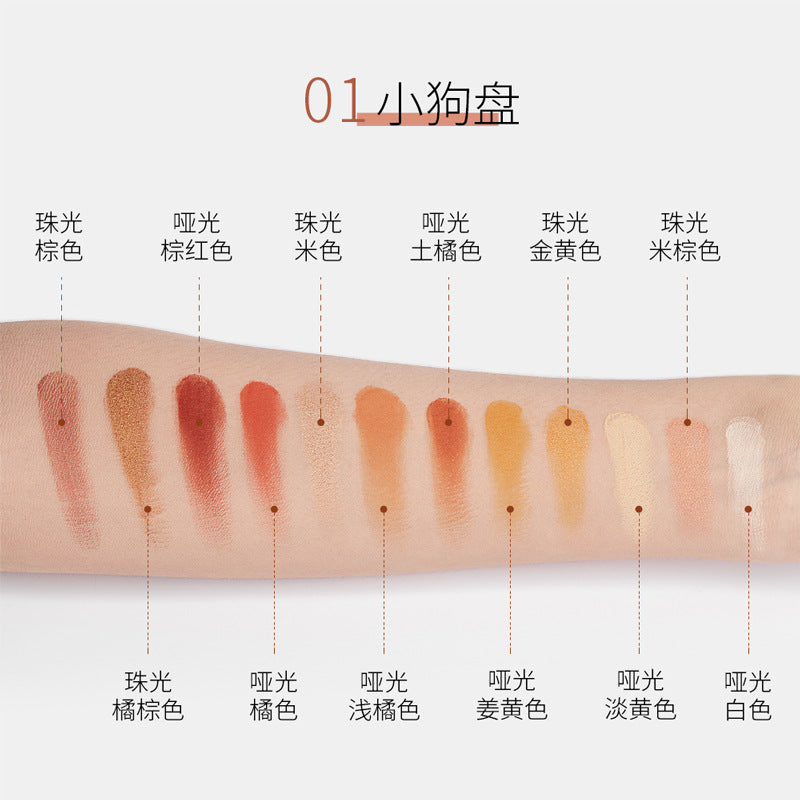 多色眼影形象美丛林十二色眼影盘色泽靓丽不易脱妆绚丽彩妆批发