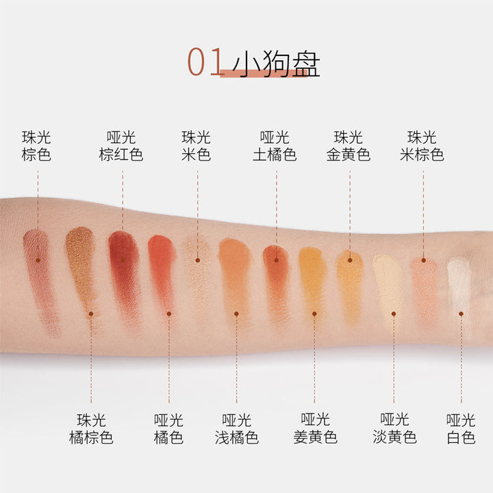多色眼影形象美丛林十二色眼影盘色泽靓丽不易脱妆绚丽彩妆批发