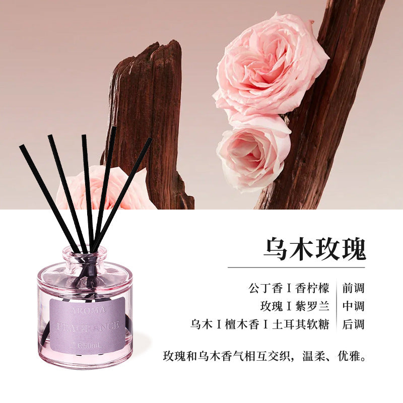 Rattan Reed Diffuser – Flameless Long-Lasting Indoor & Car Air Freshener for Bedroom & Bathroom