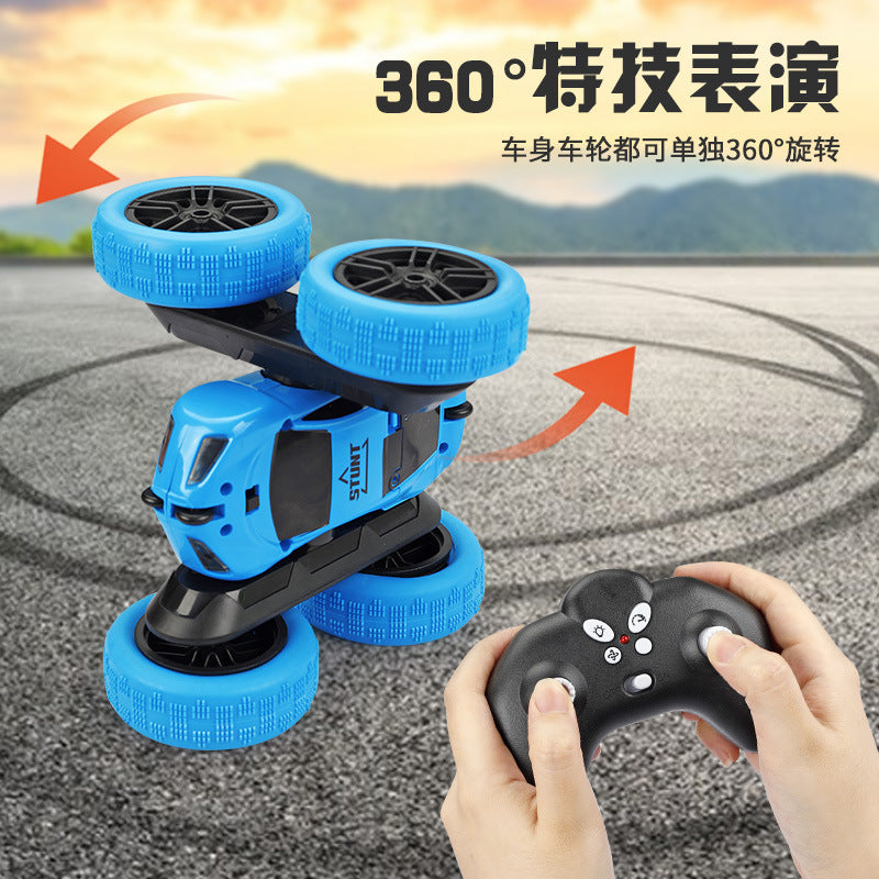 玩具翻滚特技翻斗车360度遥控车越野汽车儿童男孩RC car toys
